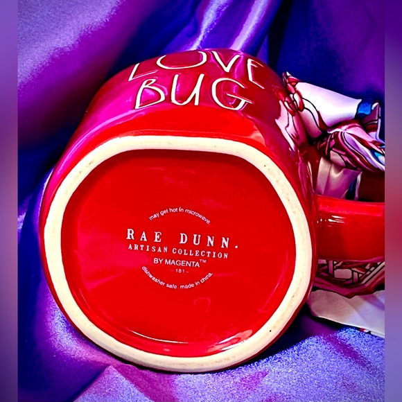 Rae Dunn "LOVE BUG" Mug By Magenta Large Coffee Tea Cup - Picture 5 of 5